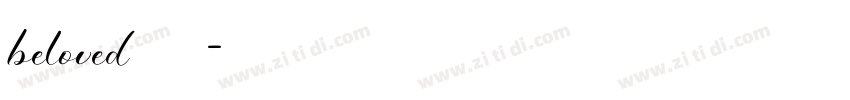 beloved 普通字体转换